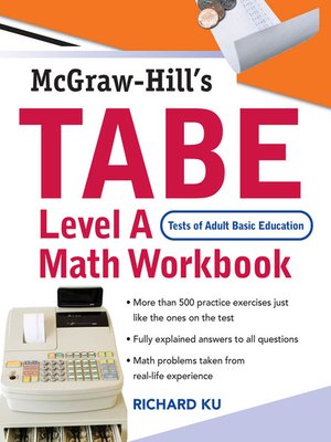 cover image of TABE (Test of Adult Basic Education) Level A Math Workbook